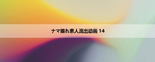 ナマ撮れ素人流出动画 14