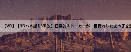 浜崎真绪：【VR】【3Dハメ撮りVR改】狂気的ストーカーが一目惚れしたあの子を追いかけ...
