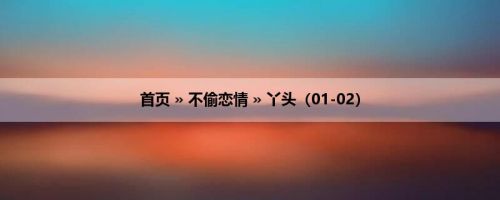 首页 » 不偷恋情 » 丫头（01-02）