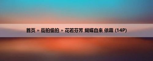 首页 » 街拍偷拍 » 花若芬芳 蝴蝶自来 依霜 (14P)