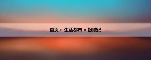 首页 » 生活都市 » 捉贼记