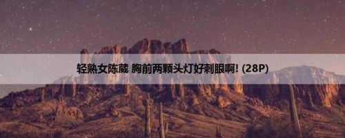 轻熟女陈葳 胸前两颗头灯好刺眼啊! (28P)