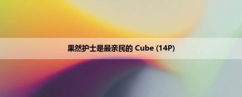 果然护士是最亲民的 Cube (14P)