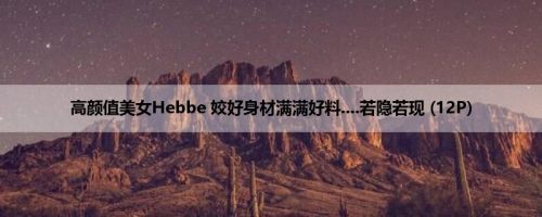 高颜值美女Hebbe 姣好身材满满好料....若隐若现 (12P)