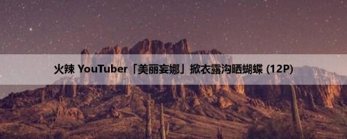 火辣 YouTuber「美丽妄娜」掀衣露沟晒蝴蝶 (12P)