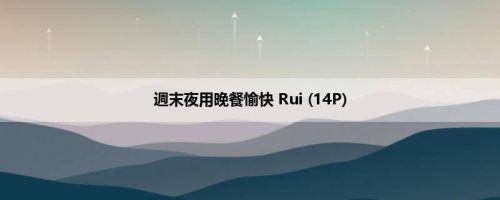 週末夜用晚餐愉快 Rui (14P)